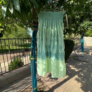 NWT LAPIS GREEN CONVERTIBLE SKIRT/DRESS OSFM